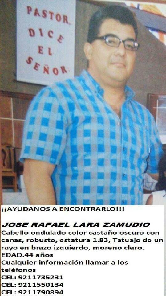 Desaparece vecino de coatza en chiapas