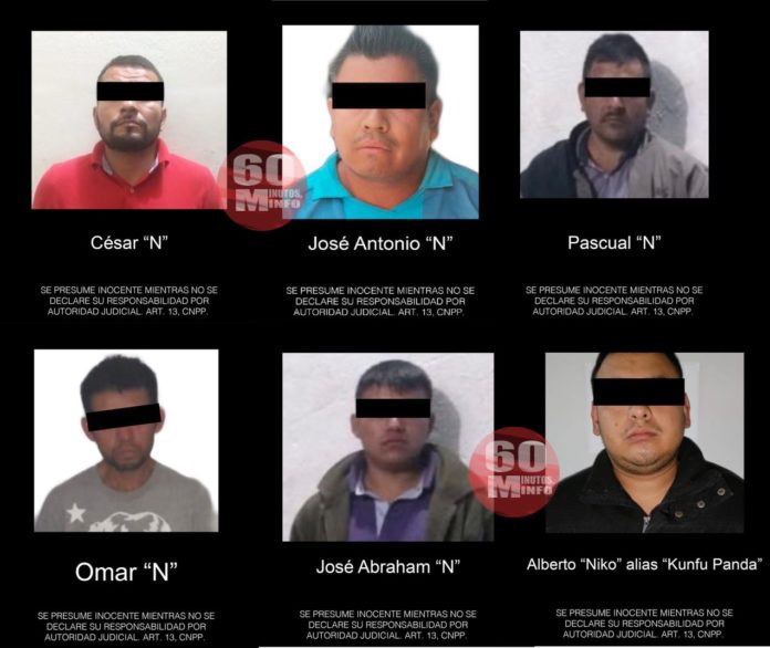 Detiene SSP a 6 sujetos por diversos delitos y asegura 4 vehículos, en la región central