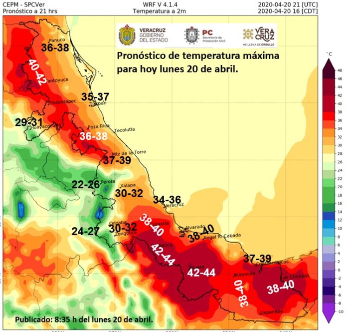 Semana calurosa en Veracruz