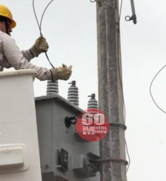 Sin luz parte de la colonia El Rabón