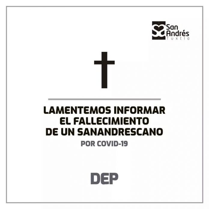 Se confirma primer deceso por COVID-19 en San Andrés Tuxtla