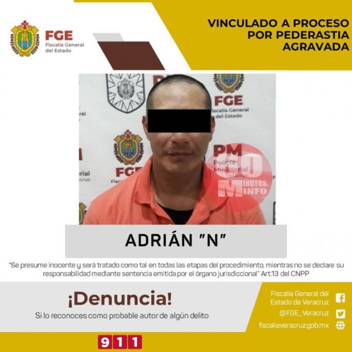 Procede vinculación a proceso en contra de probable pederasta