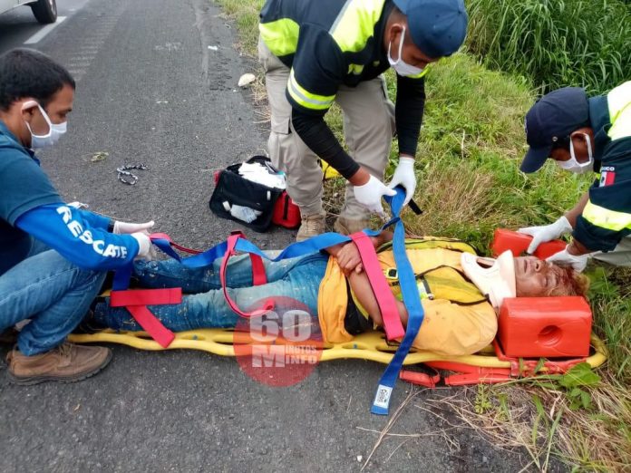 Atropellan a poblano en la autopista Acayucan - Jáltipan