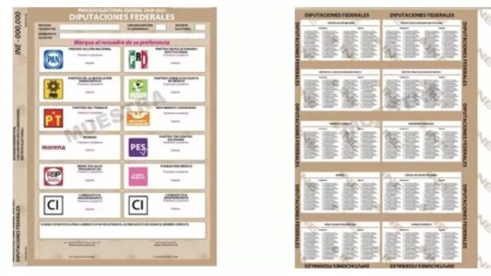 Así serán las boletas para las votaciones de este año
