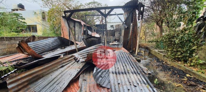 Se incendió una vivienda en la Santa Isabel de Coatzacoalcos