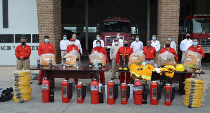 Activo de Producción Reynosa de PEMEX refuerza equipamiento del departamento de Contraincendio