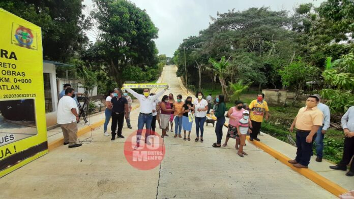Inauguración calle Iztaccihuatl en la colonia Nueva Ixhuatlán