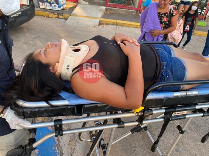 Le cae block en la cabeza a menor de edad en localidad de Acayucan