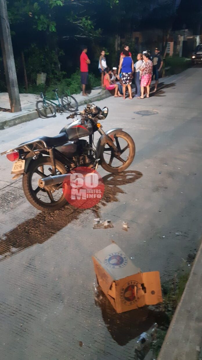 Motociclistas ebrios atropellan a ciclista en la colonia Agraria de Las Choapas3