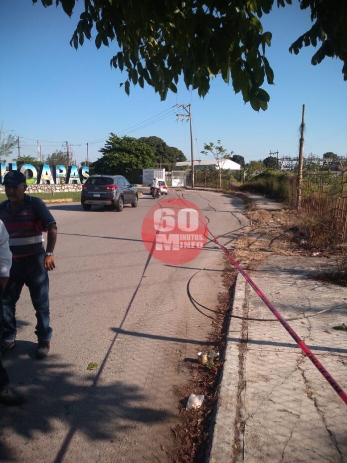 Alerta PC por cables de alta tensión en pleno bulevar de LCH