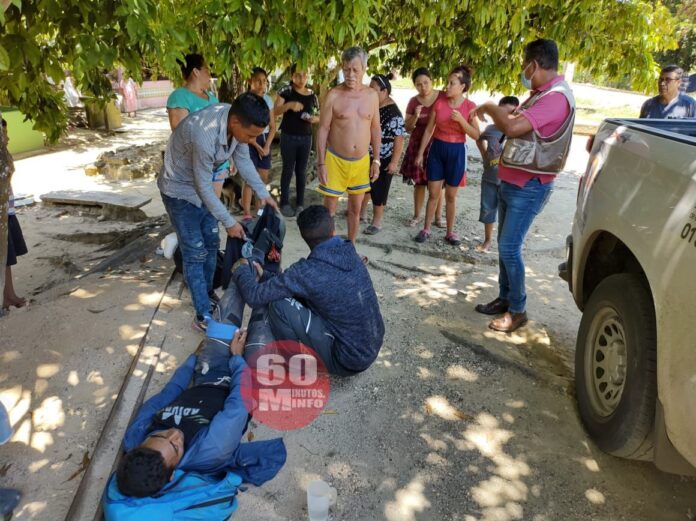 La bestia le amputa el pie en Tlacuilolapan