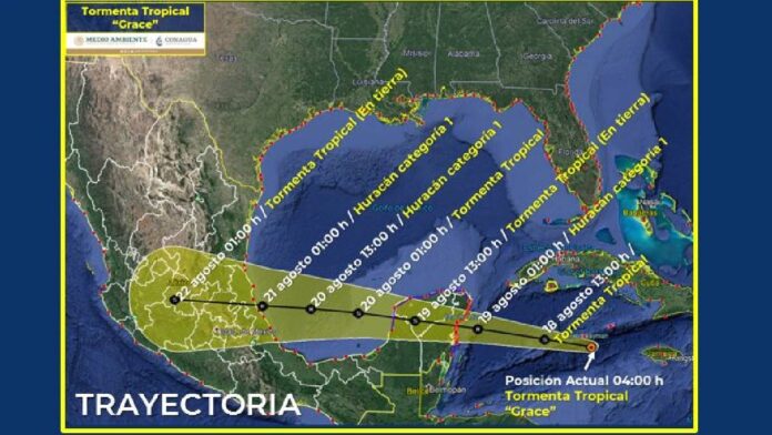 Grace se intensifica a Huracán sigue trayectoria en vivo