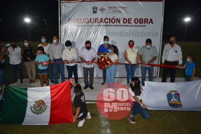 Cumple Compromisos Sergio Guzmán Ricárdez entrega de rehabilitación de Campo Deportivo6