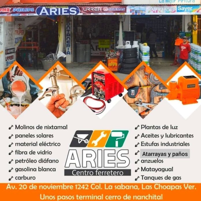 CENTRO FERRETERO ARIES DE LAS CHOAPAS