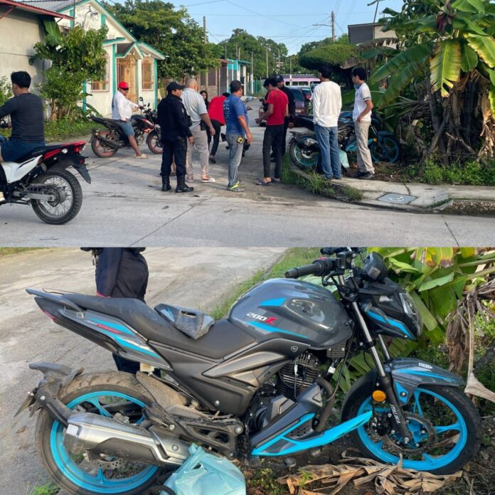 Chocan chamacos con sus motos en las choapas