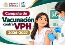 IMSS Veracruz Sur participa en campaña de vacunación contra el VPH 2026-2027