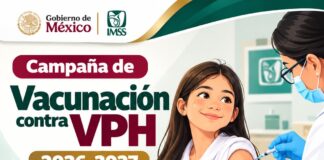 IMSS Veracruz Sur participa en campaña de vacunación contra el VPH 2026-2027