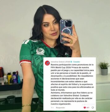 Ana Valero pierde respaldo de Valvoline tras polémica por comentarios sobre Ecuador
