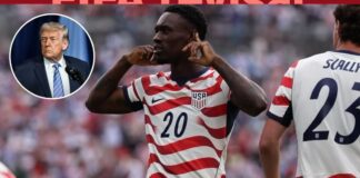 Donald Trump confirma que pidió a la FIFA revisar la tarjeta roja de Folarin Balogun