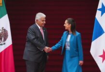 🇲🇽 PRESIDENTA CLAUDIA SHEINBAUM RECIBE EN PALACIO NACIONAL AL PRESIDENTE DE PANAMÁ, JOSÉ RAÚL MULINO QUINTERO