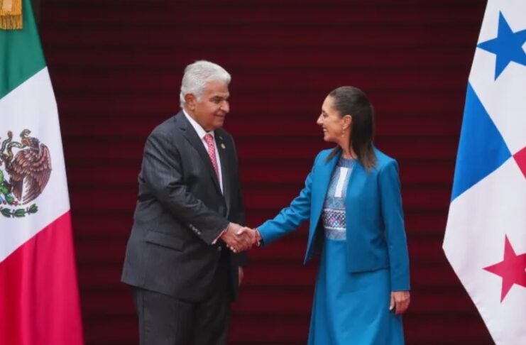 🇲🇽 PRESIDENTA CLAUDIA SHEINBAUM RECIBE EN PALACIO NACIONAL AL PRESIDENTE DE PANAMÁ, JOSÉ RAÚL MULINO QUINTERO
