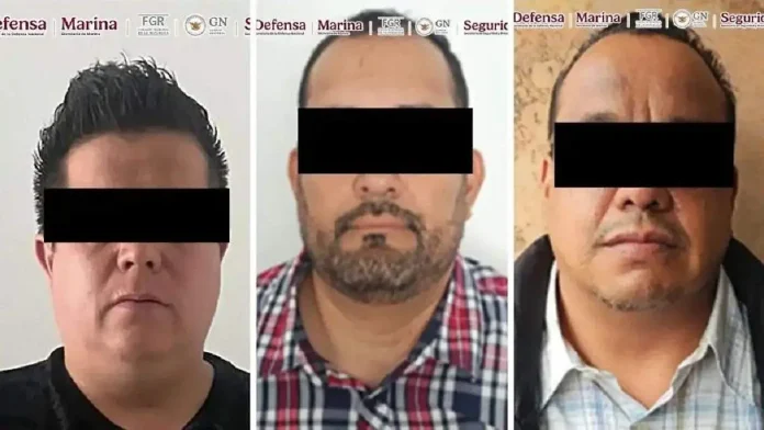 Nazario N (primero a la izquierda) fue identificado por la SSPC como responsable de las operaciones de extorsión y venta de droga en los estados de Puebla y Jalisco. / Foto: SSPC Nazario N (primero a la izquierda) fue identificado por la SSPC como responsable de las operaciones de extorsión y venta de droga en los estados de Puebla y Jalisco. / Foto: SSPC